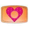 Faux Leather Engravable Patch - Curved Rectangle Thumbnail