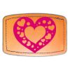 Faux Leather Engravable Patch - Curved Rectangle Thumbnail