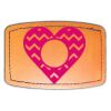 Faux Leather Engravable Patch - Curved Rectangle Thumbnail