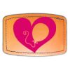 Faux Leather Engravable Patch - Curved Rectangle Thumbnail