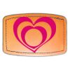 Faux Leather Engravable Patch - Curved Rectangle Thumbnail