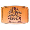 Faux Leather Engravable Patch - Curved Rectangle Thumbnail