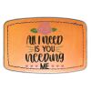 Faux Leather Engravable Patch - Curved Rectangle Thumbnail