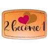 Faux Leather Engravable Patch - Curved Rectangle Thumbnail