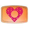 Faux Leather Engravable Patch - Curved Rectangle Thumbnail