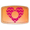 Faux Leather Engravable Patch - Curved Rectangle Thumbnail