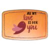 Faux Leather Engravable Patch - Curved Rectangle Thumbnail