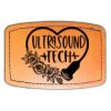 Faux Leather Engravable Patch - Curved Rectangle Thumbnail