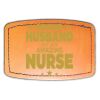 Faux Leather Engravable Patch - Curved Rectangle Thumbnail