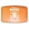 Faux Leather Engravable Patch - Curved Rectangle Thumbnail