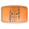 Faux Leather Engravable Patch - Curved Rectangle Thumbnail