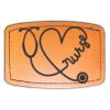 Faux Leather Engravable Patch - Curved Rectangle Thumbnail