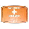 Faux Leather Engravable Patch - Curved Rectangle Thumbnail