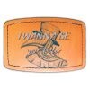 Faux Leather Engravable Patch - Curved Rectangle Thumbnail