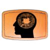 Faux Leather Engravable Patch - Curved Rectangle Thumbnail