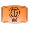Faux Leather Engravable Patch - Curved Rectangle Thumbnail