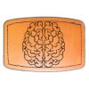 Faux Leather Engravable Patch - Curved Rectangle Thumbnail