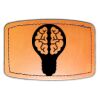 Faux Leather Engravable Patch - Curved Rectangle Thumbnail