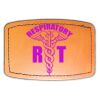 Faux Leather Engravable Patch - Curved Rectangle Thumbnail