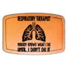 Faux Leather Engravable Patch - Curved Rectangle Thumbnail