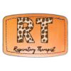 Faux Leather Engravable Patch - Curved Rectangle Thumbnail