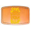 Faux Leather Engravable Patch - Curved Rectangle Thumbnail