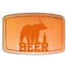 Faux Leather Engravable Patch - Curved Rectangle Thumbnail