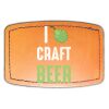 Faux Leather Engravable Patch - Curved Rectangle Thumbnail