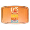 Faux Leather Engravable Patch - Curved Rectangle Thumbnail