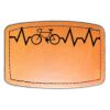 Faux Leather Engravable Patch - Curved Rectangle Thumbnail