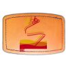 Faux Leather Engravable Patch - Curved Rectangle Thumbnail