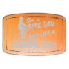 Faux Leather Engravable Patch - Curved Rectangle Thumbnail