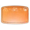 Faux Leather Engravable Patch - Curved Rectangle Thumbnail