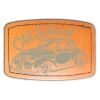 Faux Leather Engravable Patch - Curved Rectangle Thumbnail