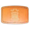 Faux Leather Engravable Patch - Curved Rectangle Thumbnail