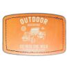 Faux Leather Engravable Patch - Curved Rectangle Thumbnail