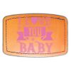 Faux Leather Engravable Patch - Curved Rectangle Thumbnail