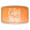 Faux Leather Engravable Patch - Curved Rectangle Thumbnail