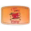Faux Leather Engravable Patch - Curved Rectangle Thumbnail