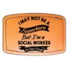 Faux Leather Engravable Patch - Curved Rectangle Thumbnail