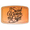 Faux Leather Engravable Patch - Curved Rectangle Thumbnail