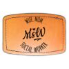 Faux Leather Engravable Patch - Curved Rectangle Thumbnail