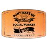 Faux Leather Engravable Patch - Curved Rectangle Thumbnail
