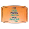 Faux Leather Engravable Patch - Curved Rectangle Thumbnail