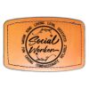 Faux Leather Engravable Patch - Curved Rectangle Thumbnail