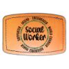 Faux Leather Engravable Patch - Curved Rectangle Thumbnail