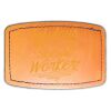 Faux Leather Engravable Patch - Curved Rectangle Thumbnail