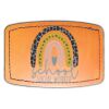 Faux Leather Engravable Patch - Curved Rectangle Thumbnail