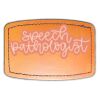 Faux Leather Engravable Patch - Curved Rectangle Thumbnail