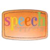 Faux Leather Engravable Patch - Curved Rectangle Thumbnail